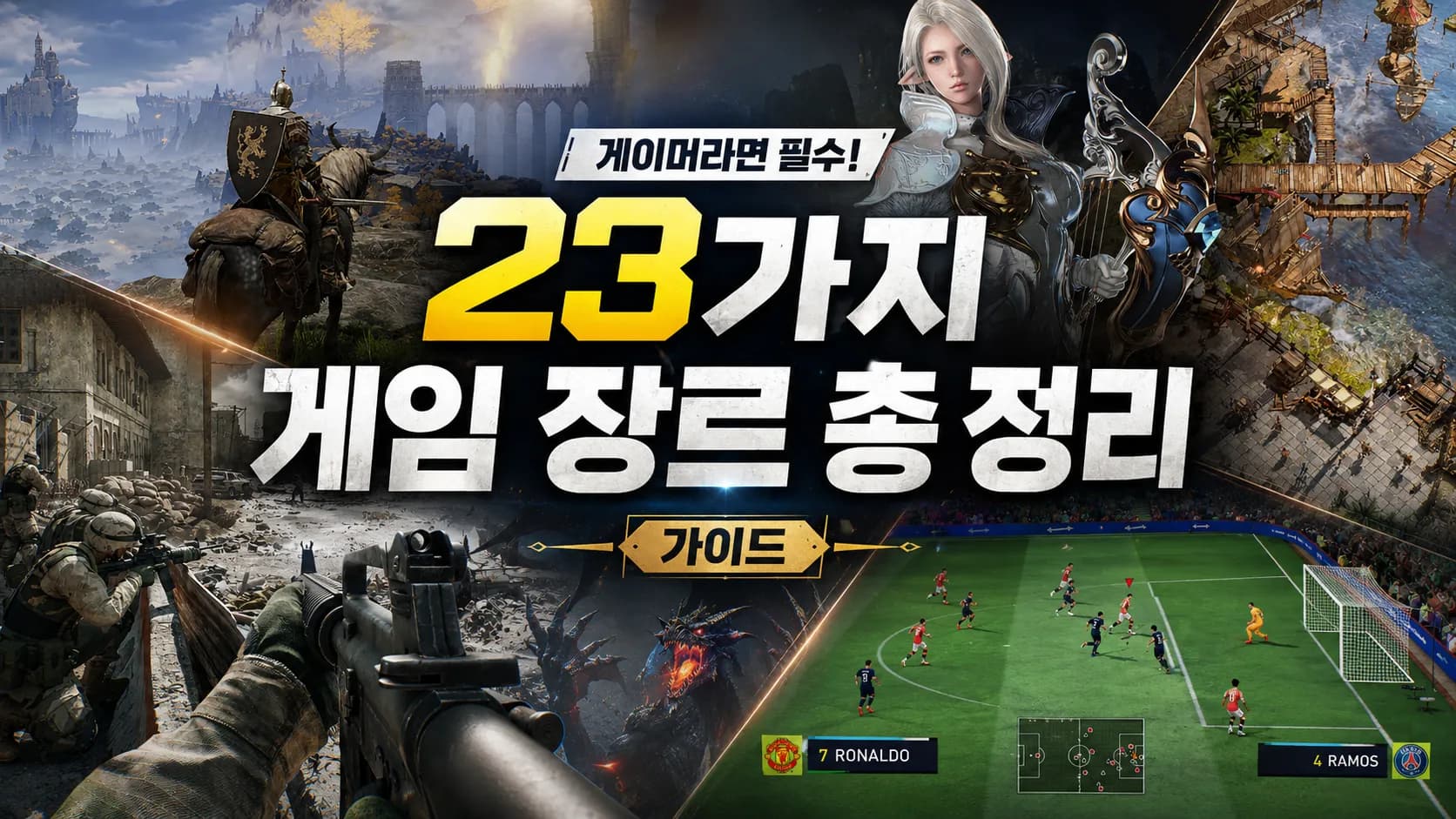 게이머라면 필수! 23가지 게임 장르 총 정리 가이드